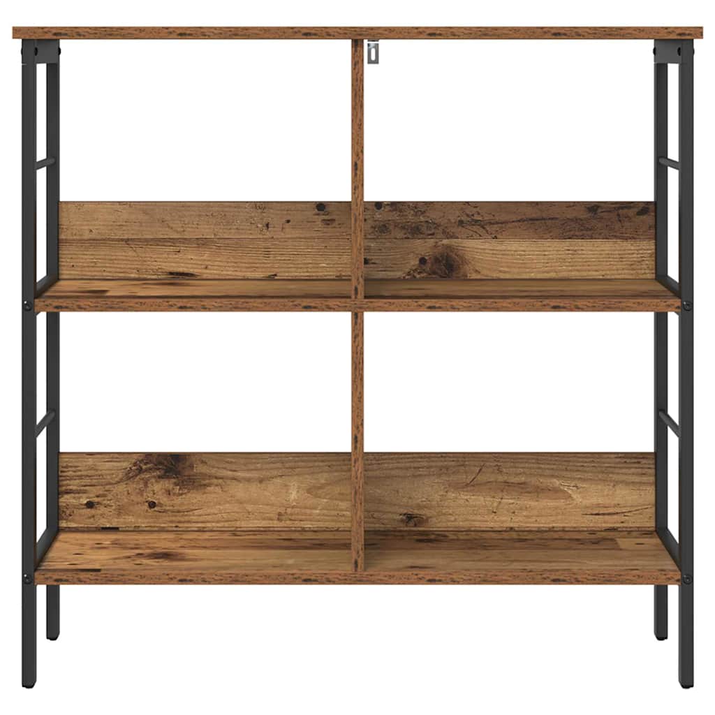 Könyvespolc 4 szintes 82 x 32 x 79 cm Szerelt Fa Öreg fa