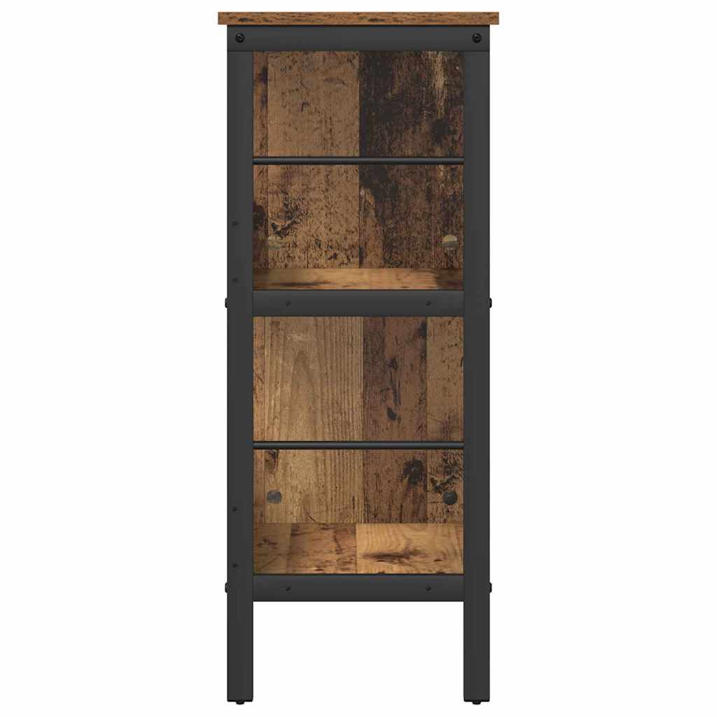 Könyvespolc 4 szintes 82 x 32 x 79 cm Szerelt Fa Öreg fa