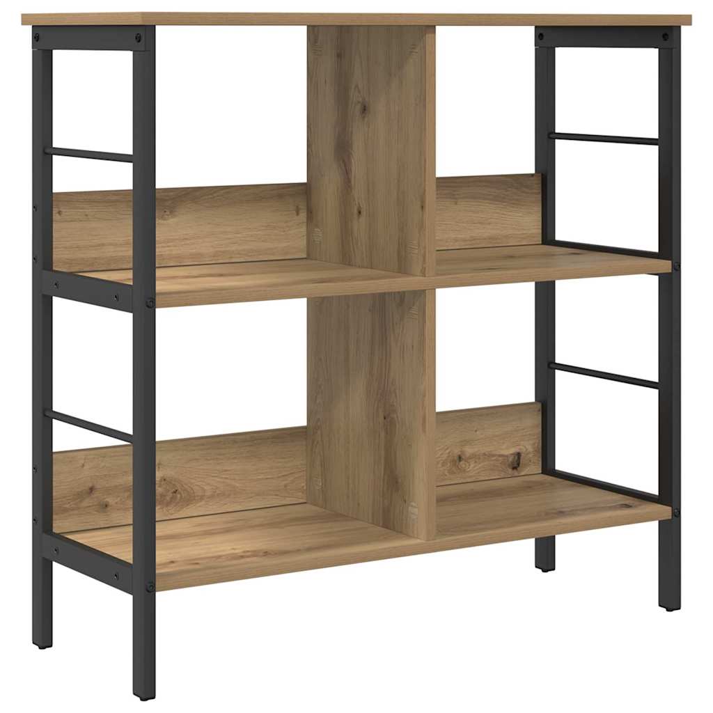 Könyvespolc 4 szintes 82 x 32 x 79 cm Szerelt Fa Artisan tölgy