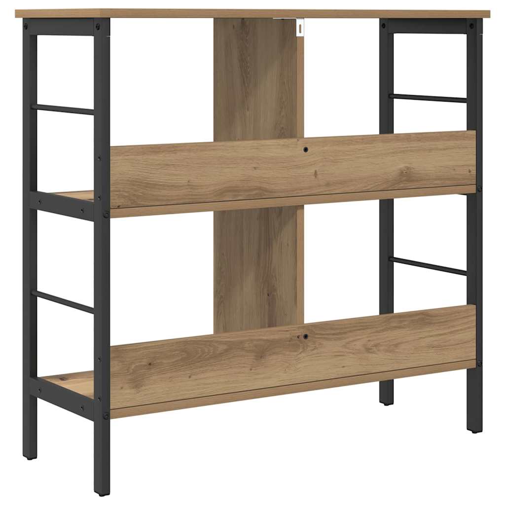 Könyvespolc 4 szintes 82 x 32 x 79 cm Szerelt Fa Artisan tölgy