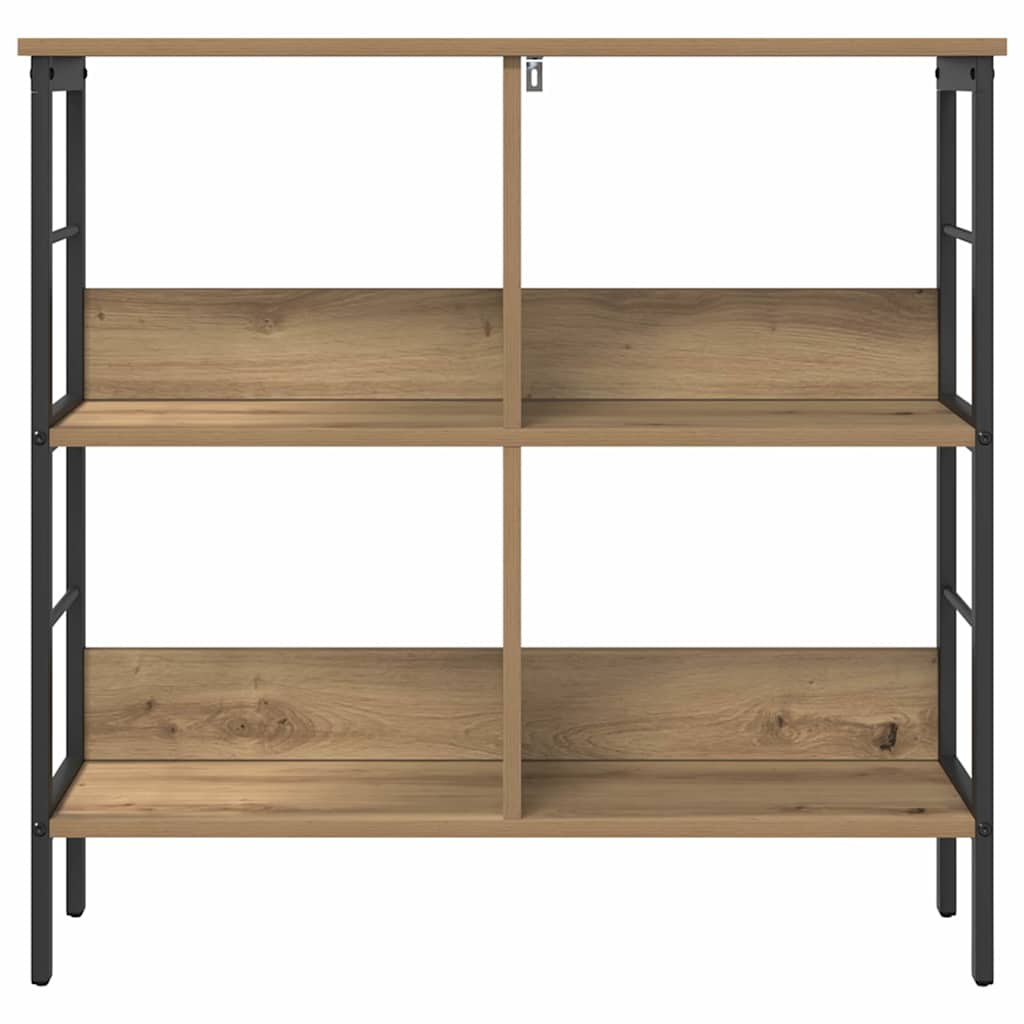 Könyvespolc 4 szintes 82 x 32 x 79 cm Szerelt Fa Artisan tölgy