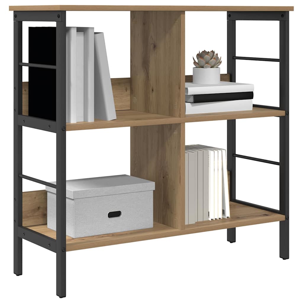 Könyvespolc 4 szintes 82 x 32 x 79 cm Szerelt Fa Artisan tölgy