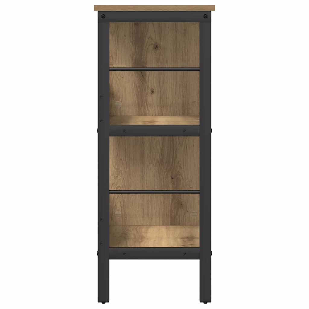 Könyvespolc 4 szintes 82 x 32 x 79 cm Szerelt Fa Artisan tölgy