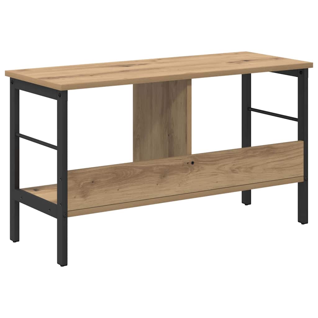 Könyvespolc 2 szintes 82 x 32 x 47 cm Faanyag Artisan tölgy