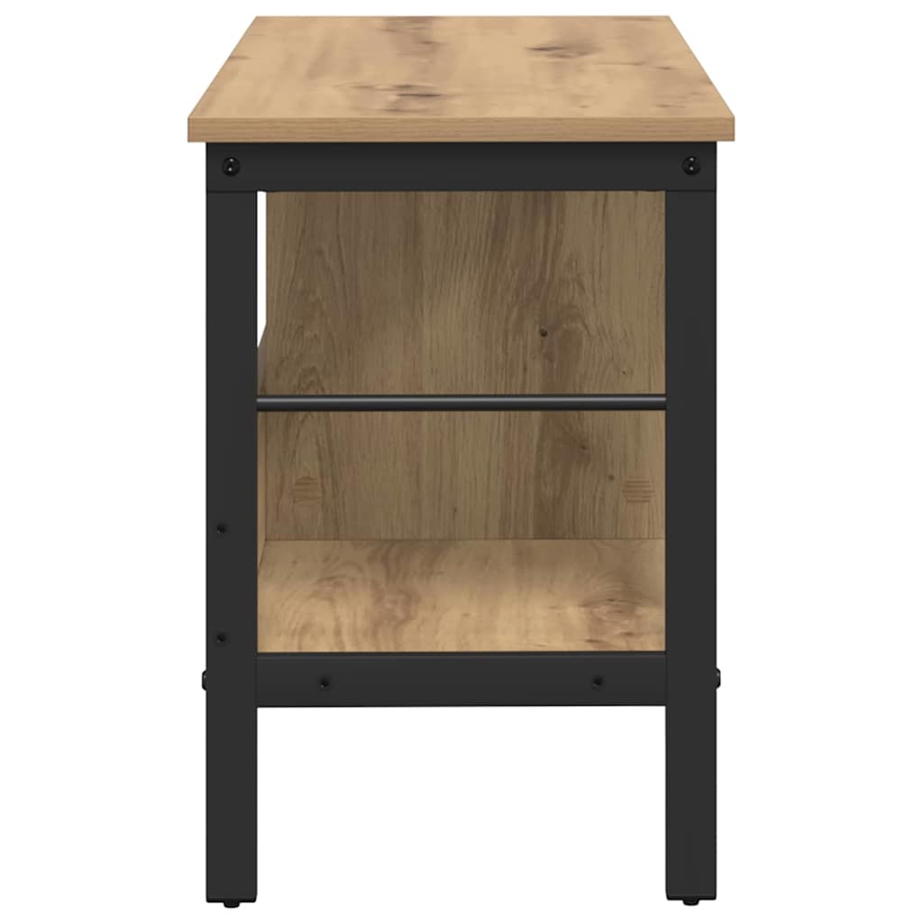 Könyvespolc 2 szintes 82 x 32 x 47 cm Faanyag Artisan tölgy