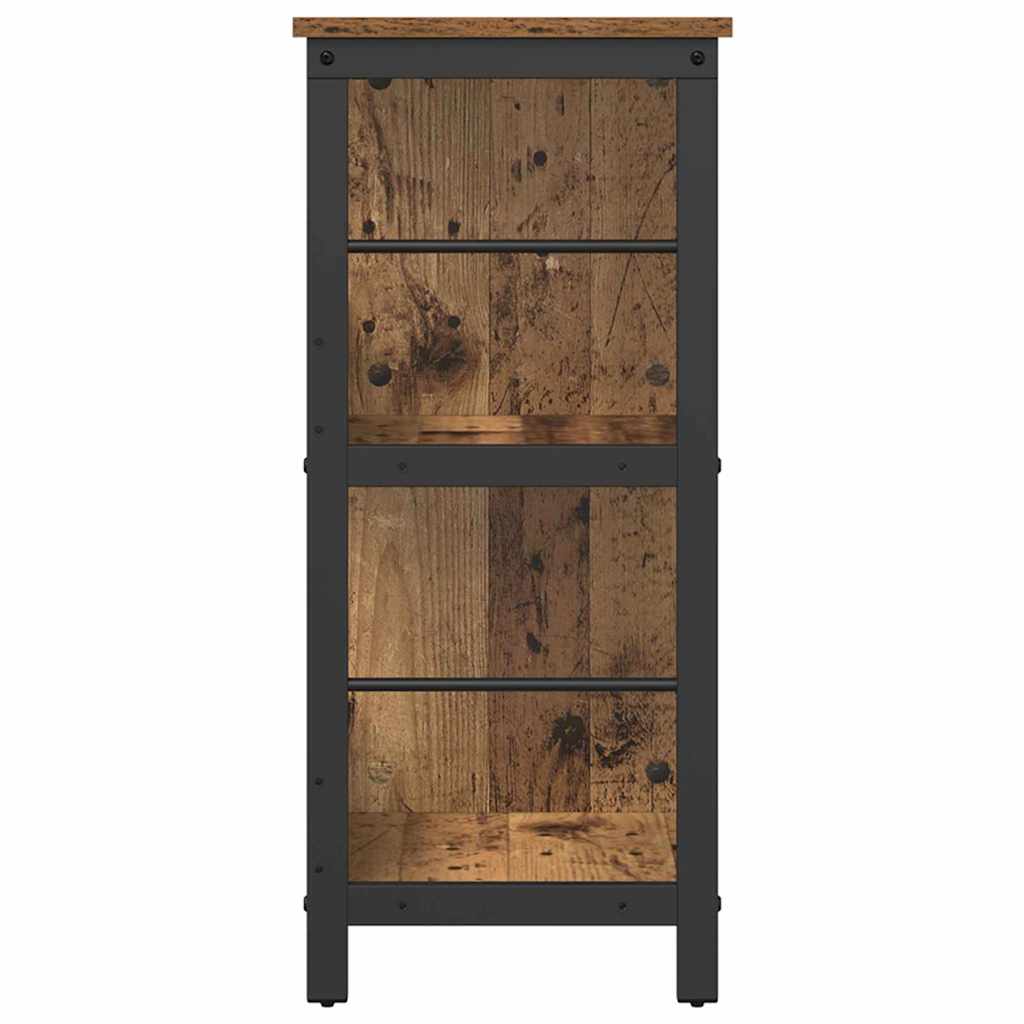 Könyvespolc 6 szintes 102 x 32 x 72,5 cm Szerelt Fa Öreg fa
