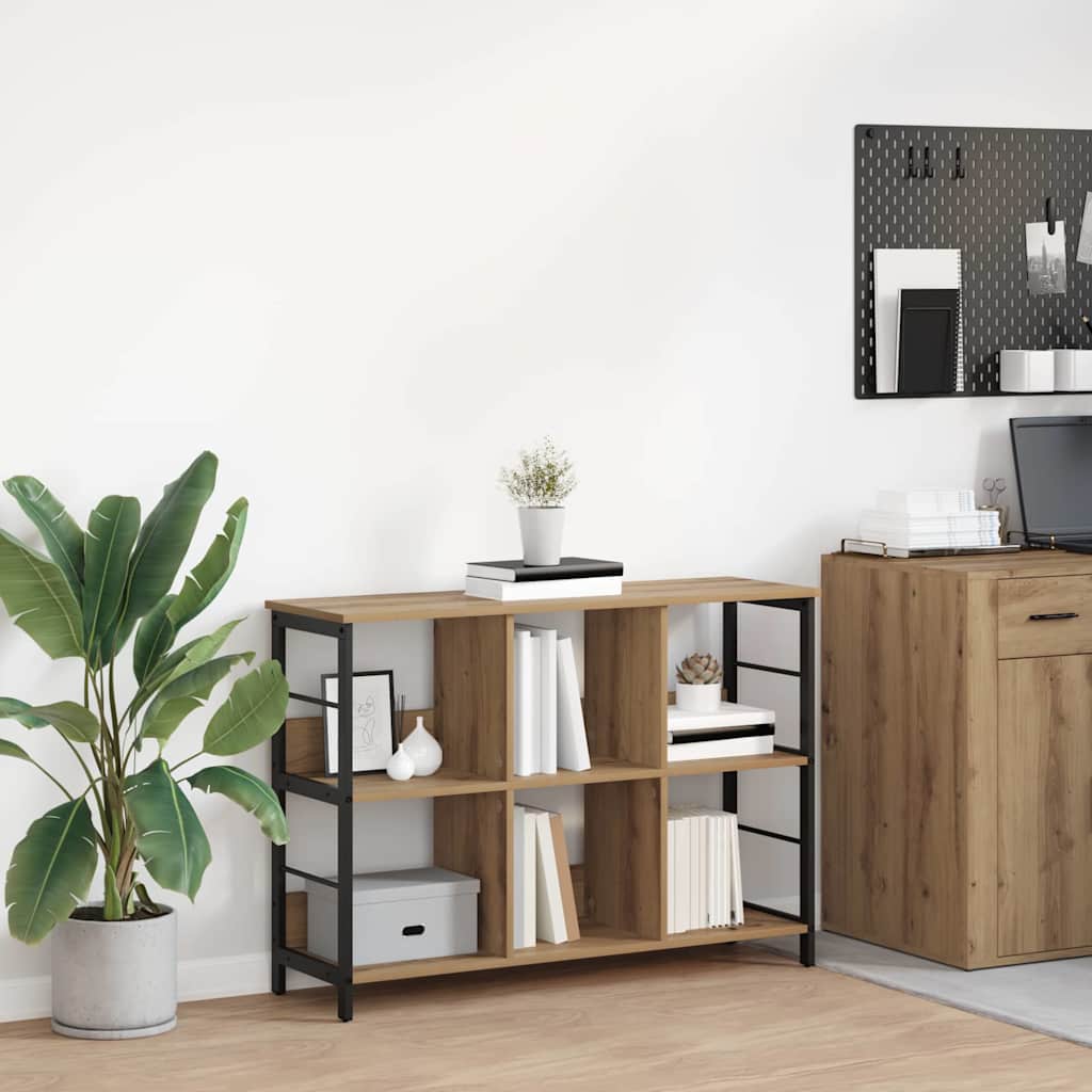 Könyvespolc 6 szintes 102 x 32 x 72,5 cm Szerelt Fa