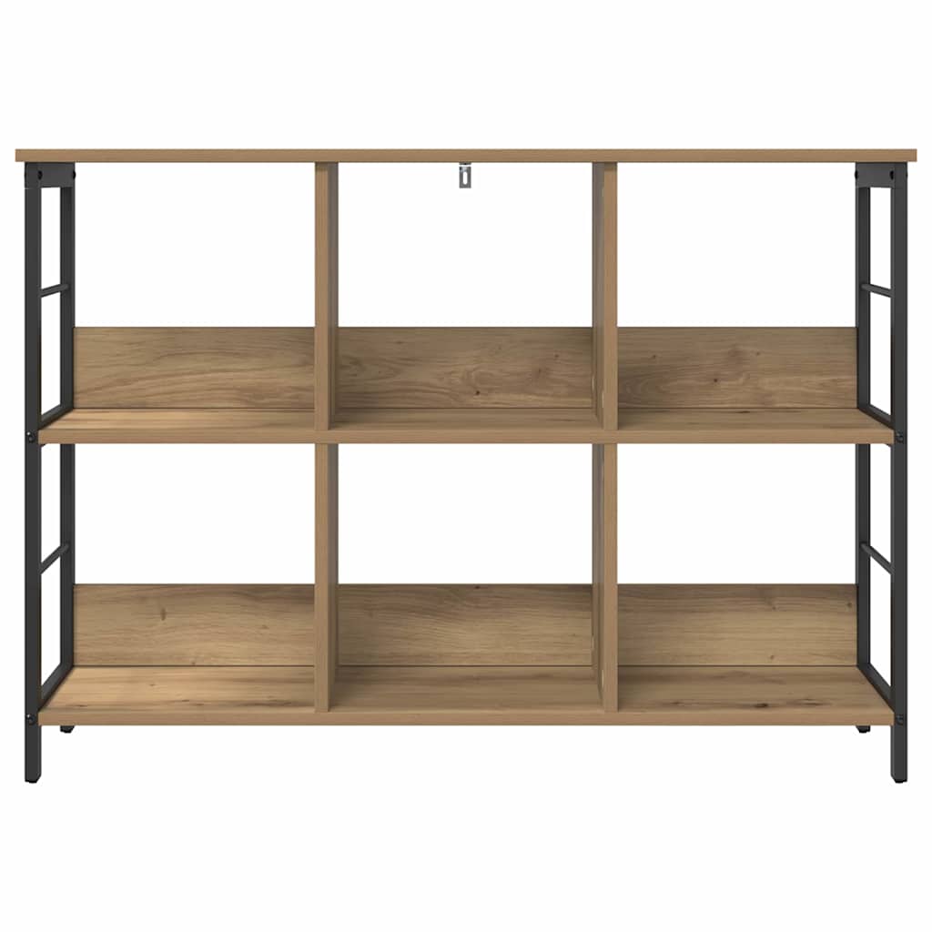 Könyvespolc 6 szintes 102 x 32 x 72,5 cm Szerelt Fa