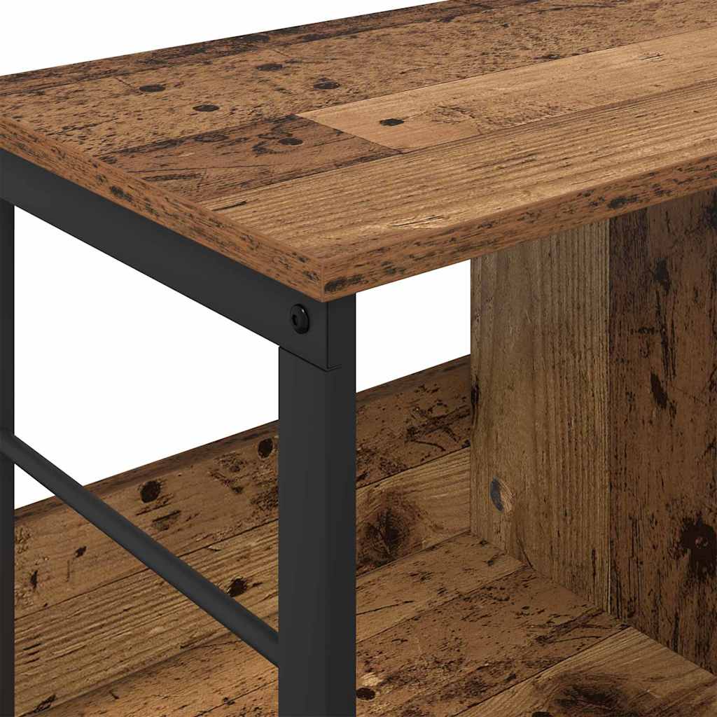 Könyvespolc 3 szintes 102 x 32 x 40,5 cm Szerelt Fa Öreg fa