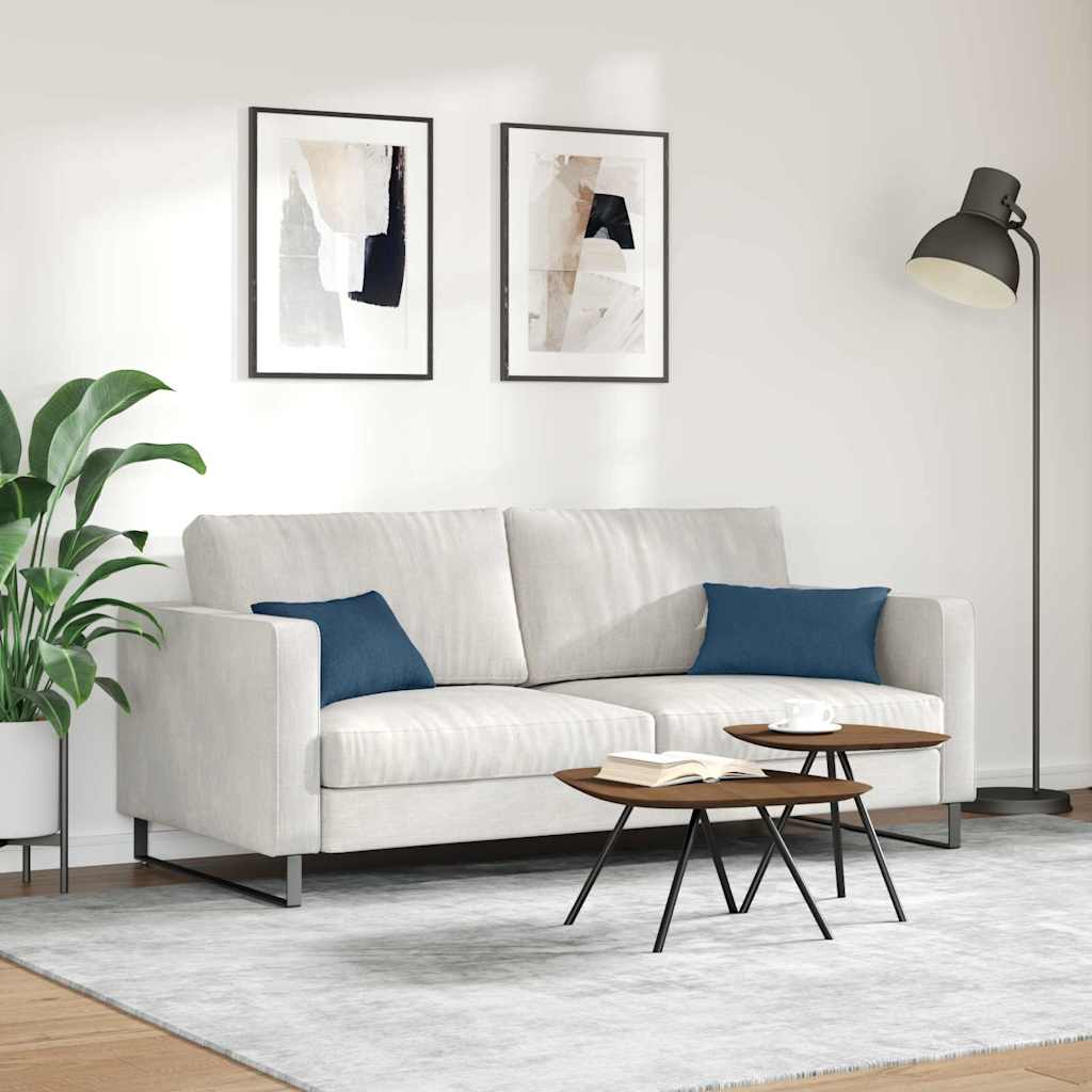 Kanapé párnák 2 pcs Kék 50 x 30 cm szövet