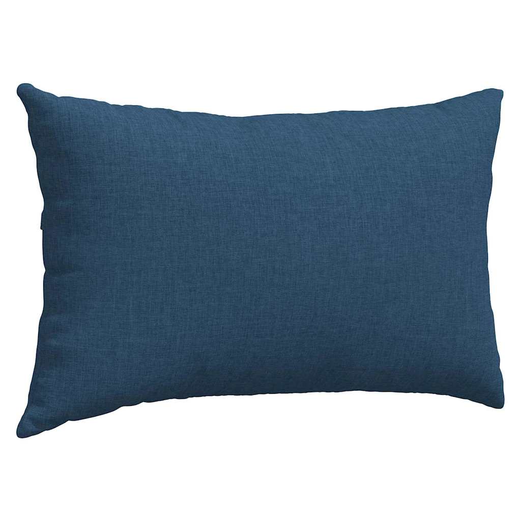 Kanapé párnák 2 pcs Kék 50 x 30 cm szövet