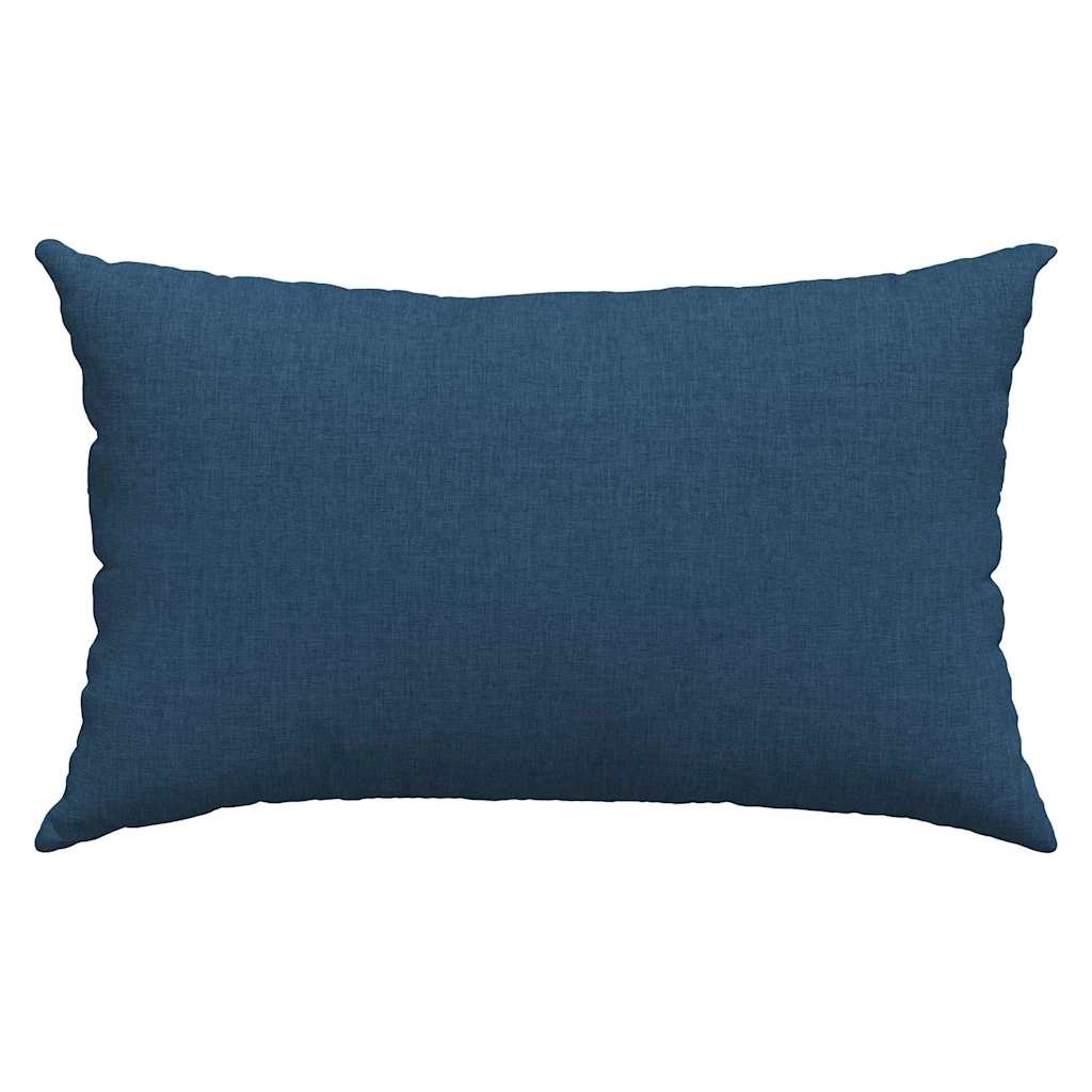 Kanapé párnák 2 pcs Kék 50 x 30 cm szövet