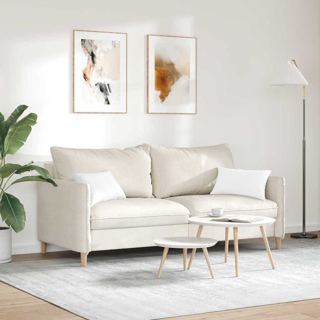Kanapé párnák 2 pcs Fehér 50 x 30 cm szövet