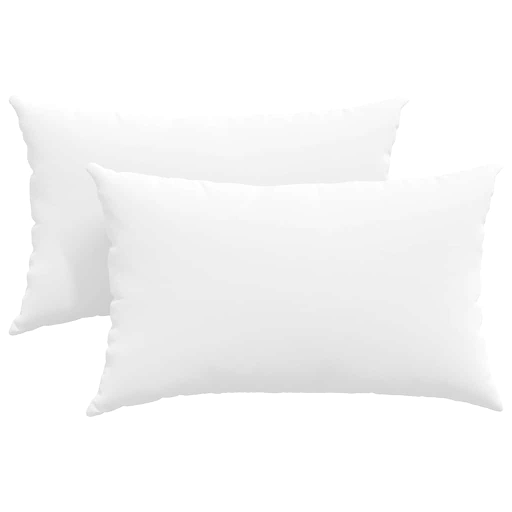 Kanapé párnák 2 pcs Fehér 50 x 30 cm szövet