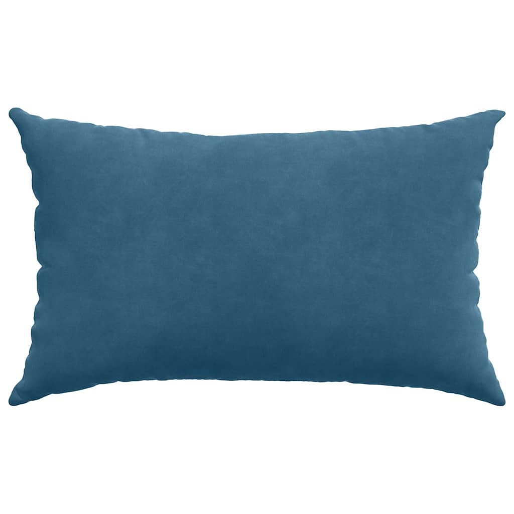 Kanapé párnák 2 pcs Kék 50 x 30 cm Bársonyos szövet