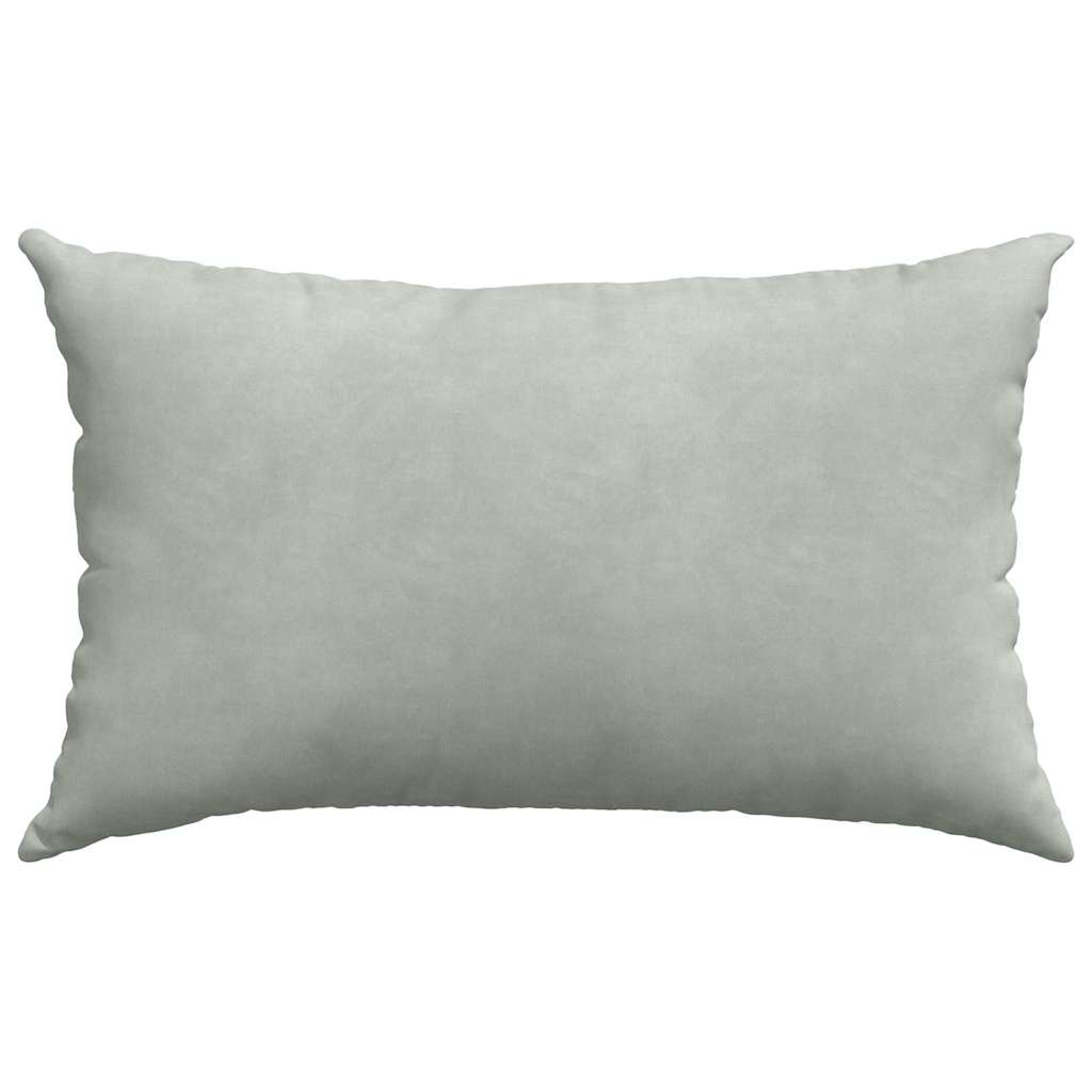 Kanapé párnák 2 pcs Világosszürke 50 x 30 cm Bársonyos szövet