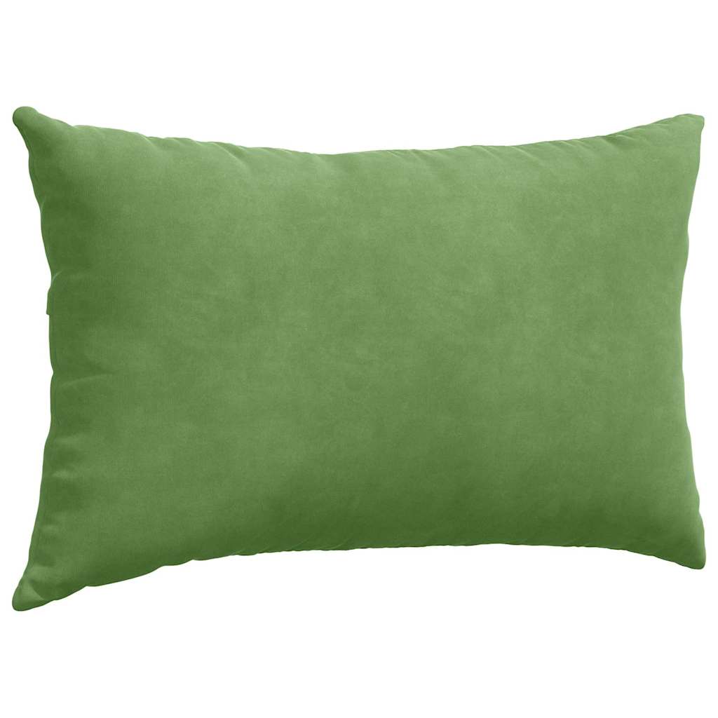 Kanapé párnák 2 pcs Világos zöld 50 x 30 cm Bársonyos szövet
