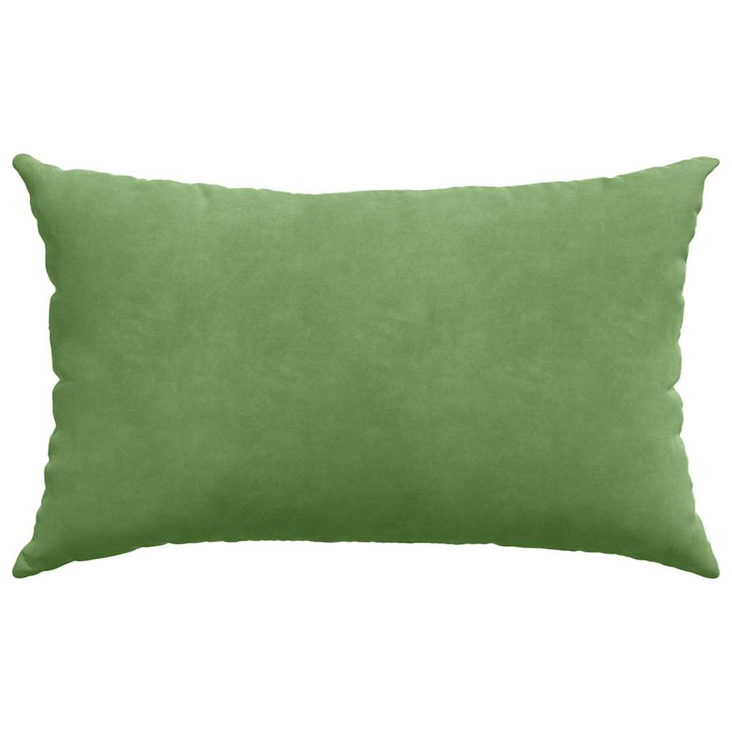 Kanapé párnák 2 pcs Világos zöld 50 x 30 cm Bársonyos szövet