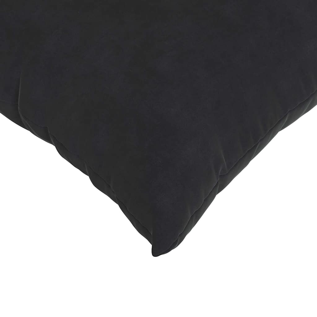 Kanapé párnák 2 pcs Fekete 50 x 30 cm Bársonyos szövet
