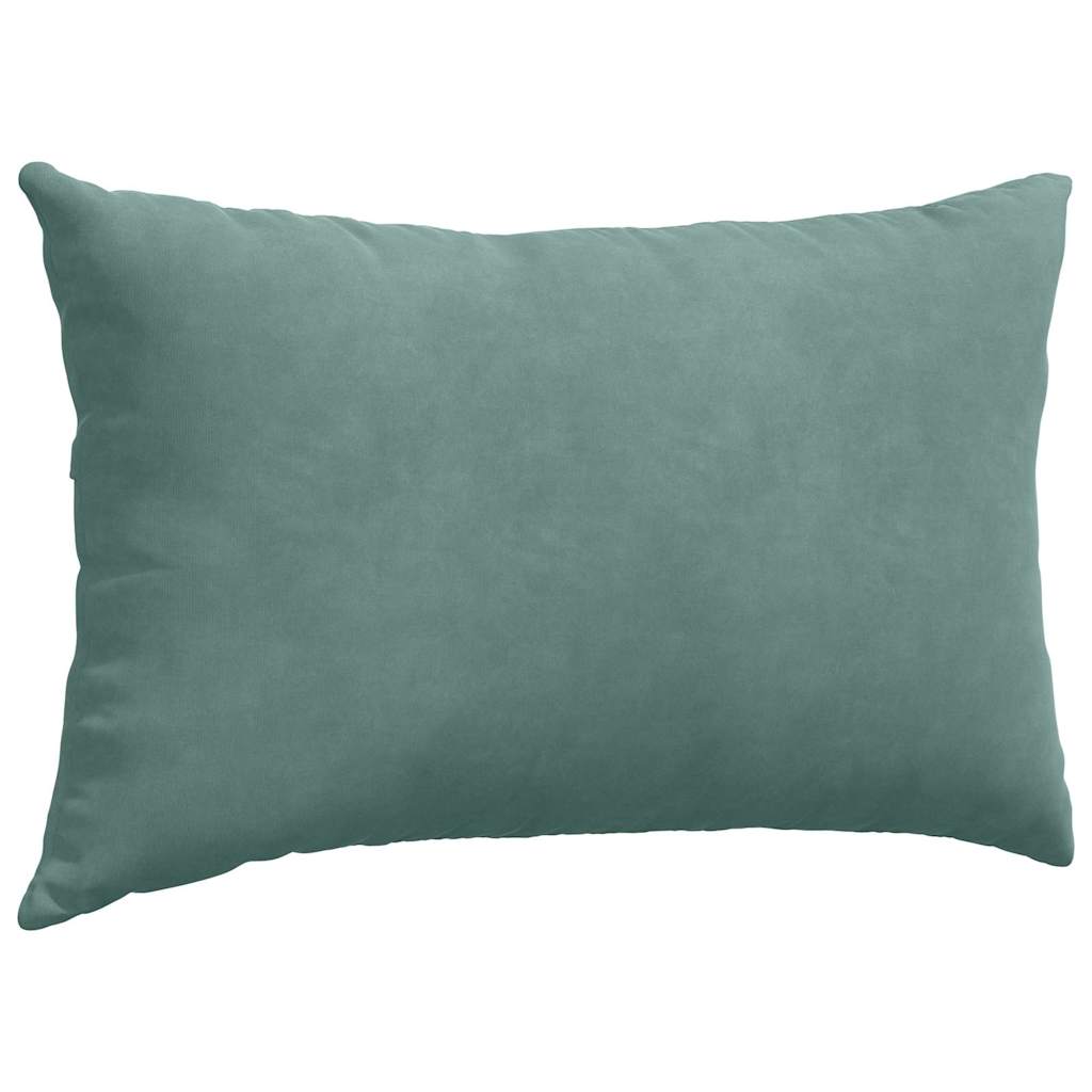Kanapé párnák 2 pcs Tengeri Zöld 50 x 30 cm Bársonyos szövet