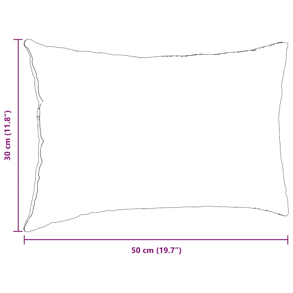 Kanapé párnák 2 pcs Tengeri Zöld 50 x 30 cm Bársonyos szövet
