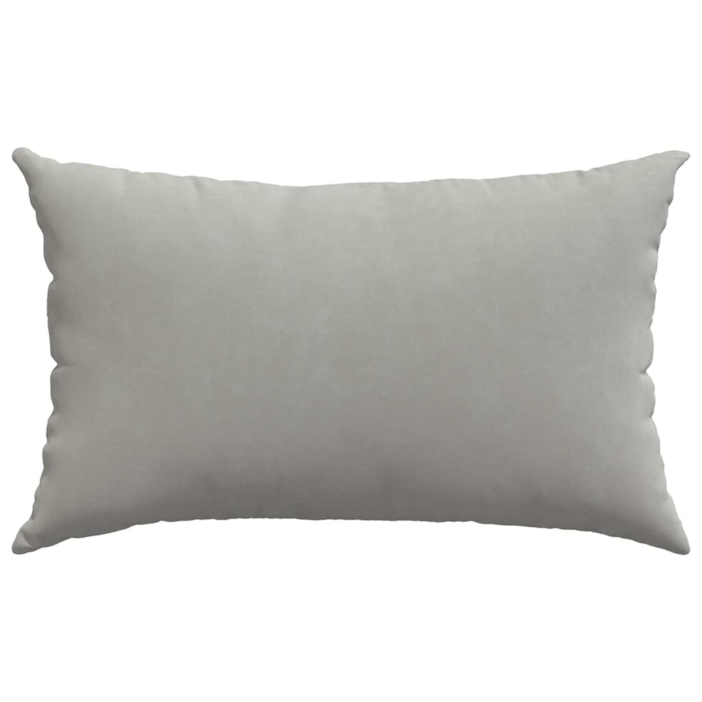 Kanapé párnák 2 pcs Világosszürke 50 x 30 cm szövet