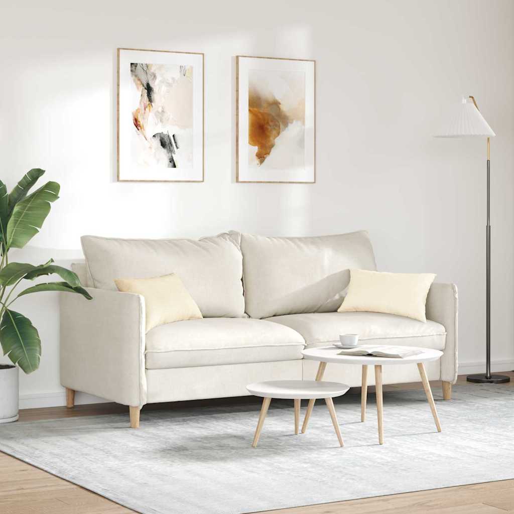 Kanapé párnák 2 pcs Krém 50 x 30 cm Bársonyos szövet