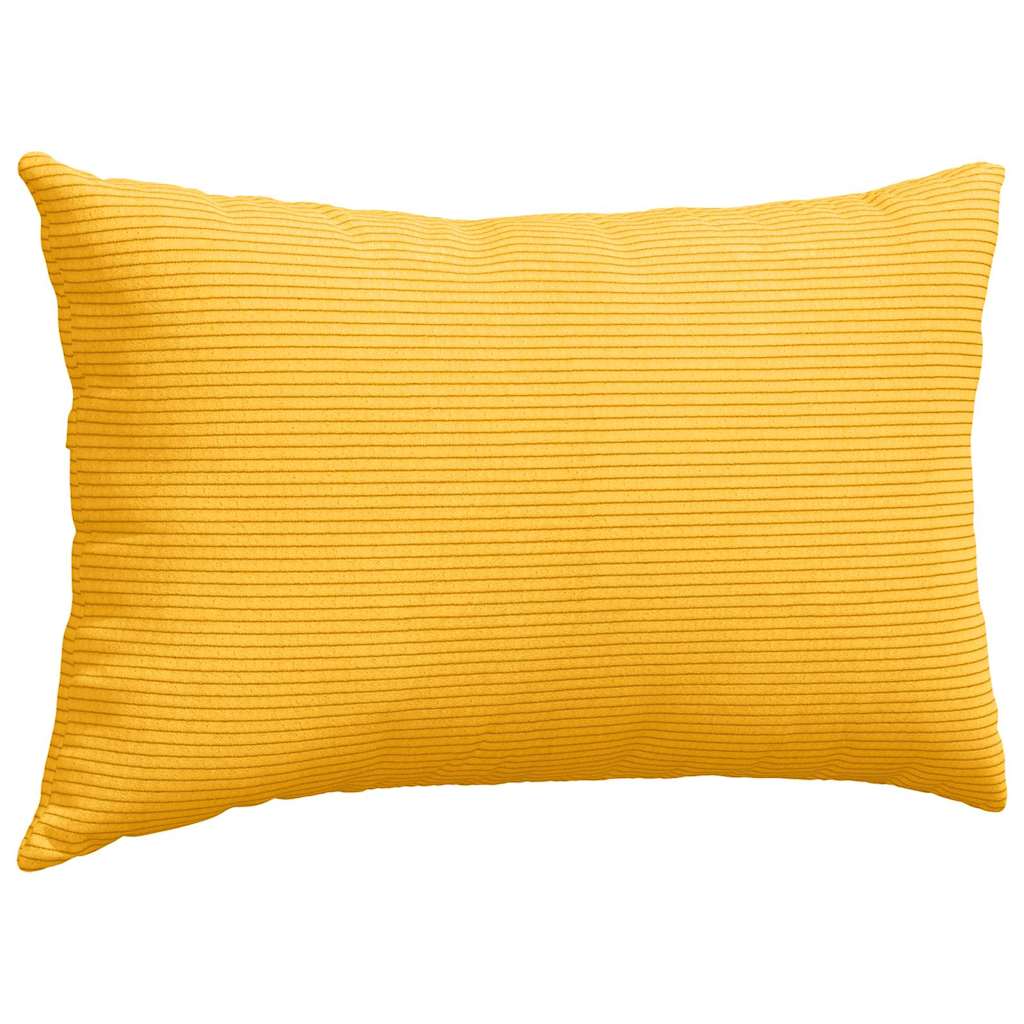 Kanapé párnák 2 pcs Világos sárga 50 x 30 cm Bársonyos szövet