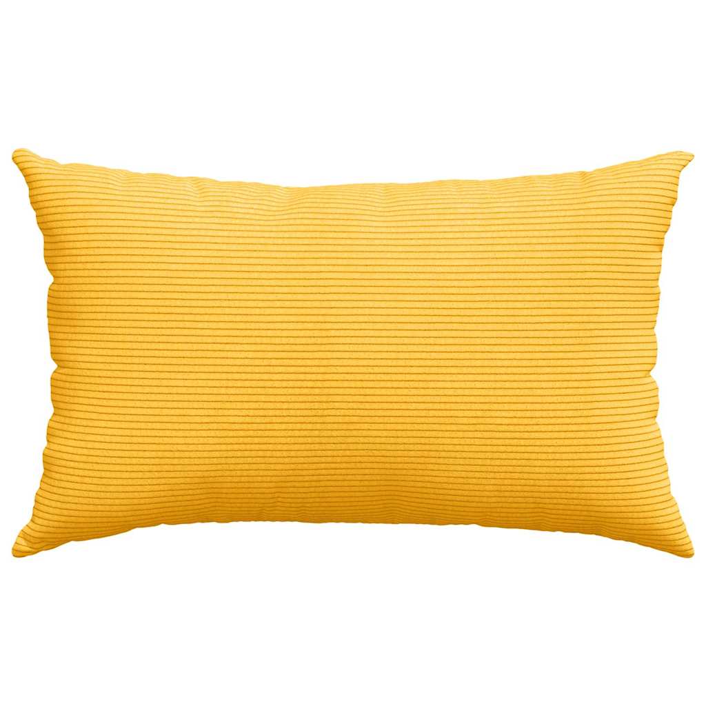 Kanapé párnák 2 pcs Világos sárga 50 x 30 cm Bársonyos szövet