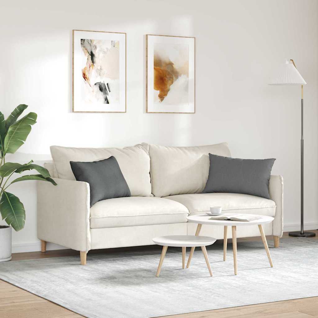 Kanapé párnák 2 pcs szövet Sötétszürke 60 x 40 cm