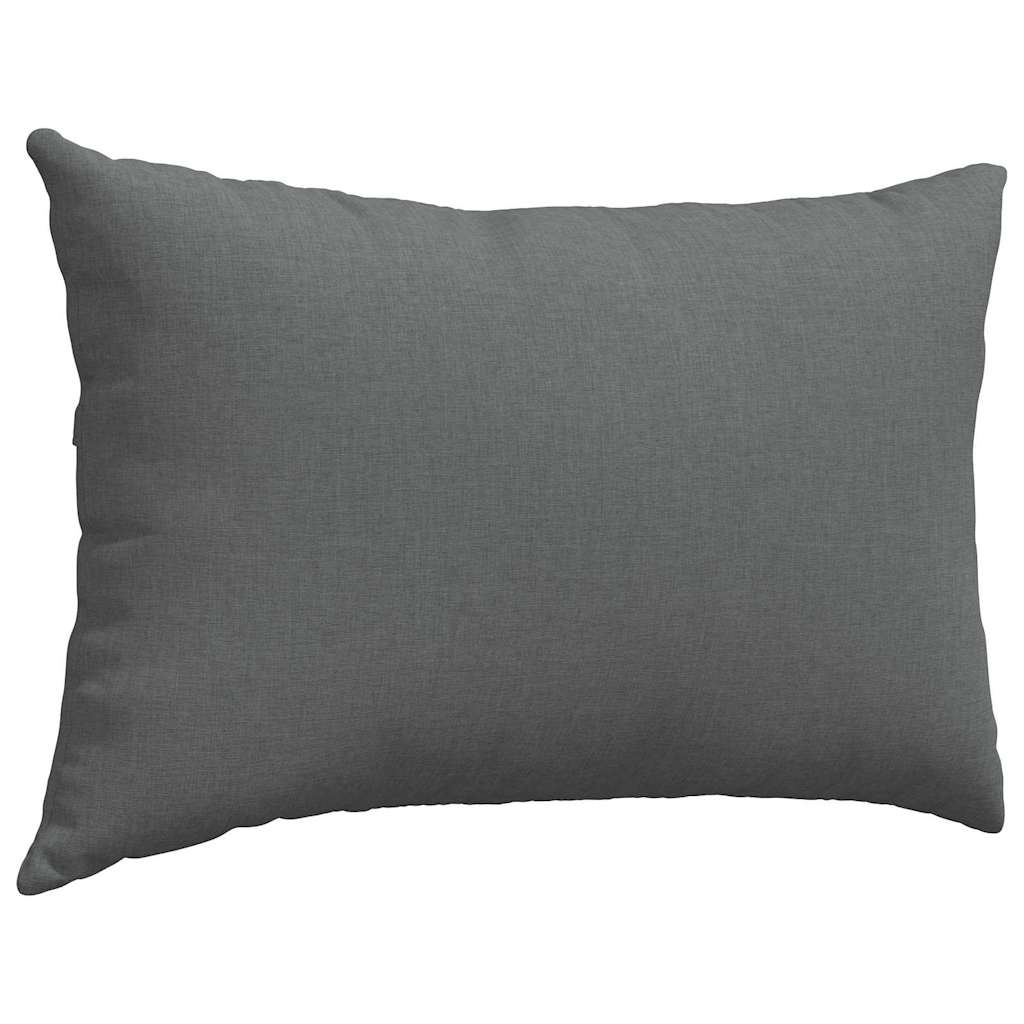 Kanapé párnák 2 pcs szövet Sötétszürke 60 x 40 cm