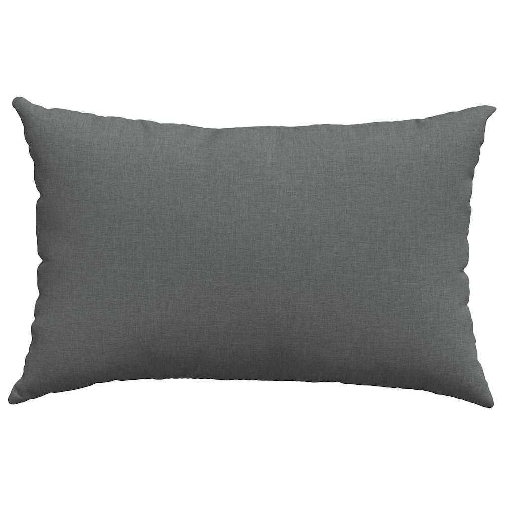 Kanapé párnák 2 pcs szövet Sötétszürke 60 x 40 cm