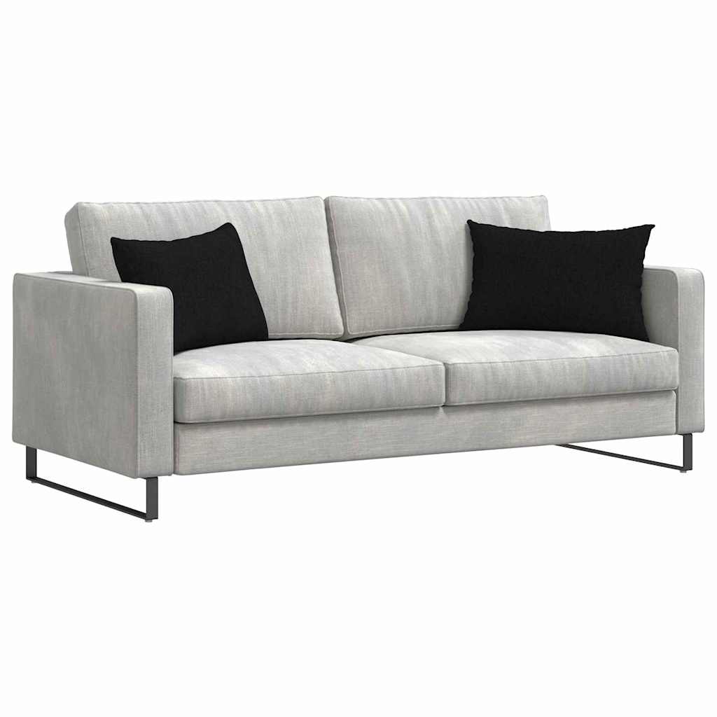 Kanapé párnák 2 pcs szövet Fekete 60 x 40 cm