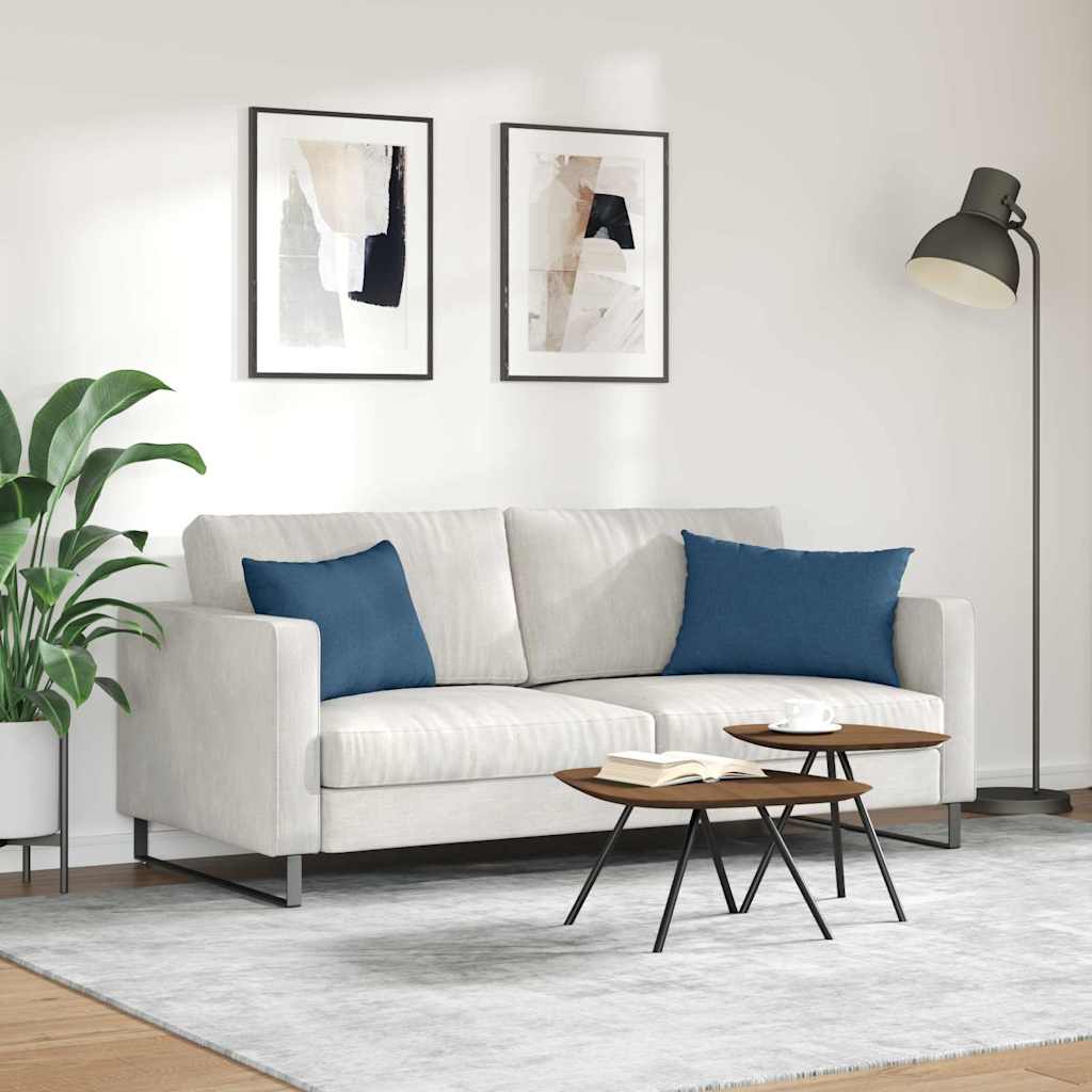 Kanapé párnák 2 pcs szövet Kék 60 x 40 cm