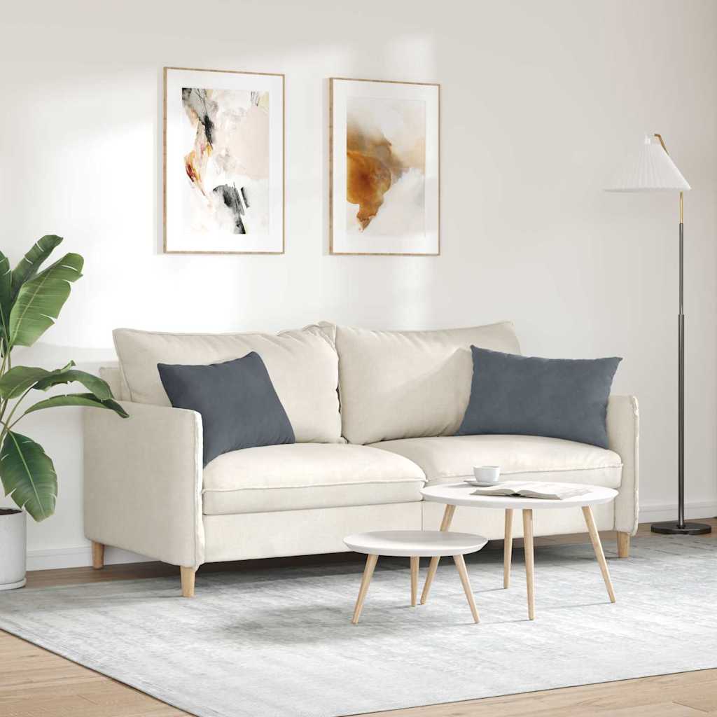 Kanapé párnák 2 pcs Sötétszürke 60 x 40 cm Bársonyos szövet