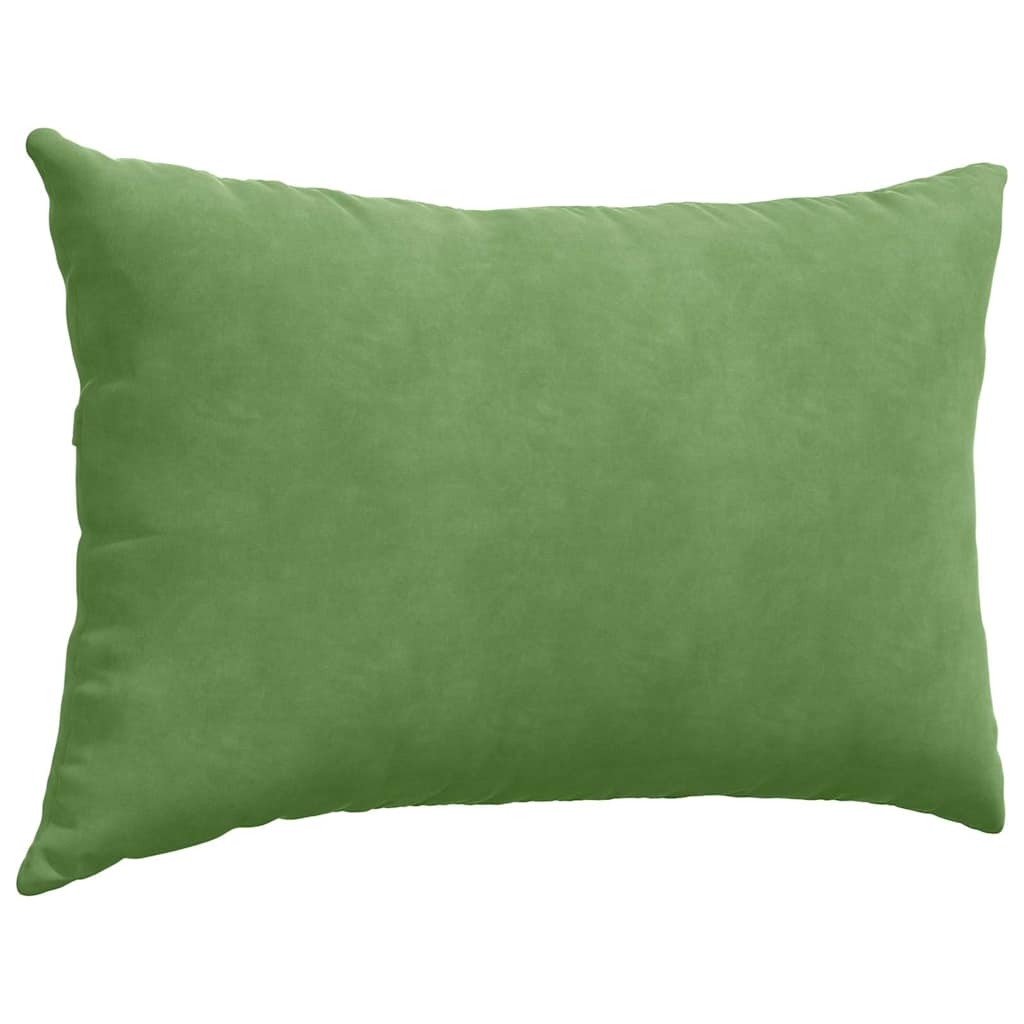 Kanapé párnák 2 pcs Világos zöld 60 x 40 cm Bársonyos szövet