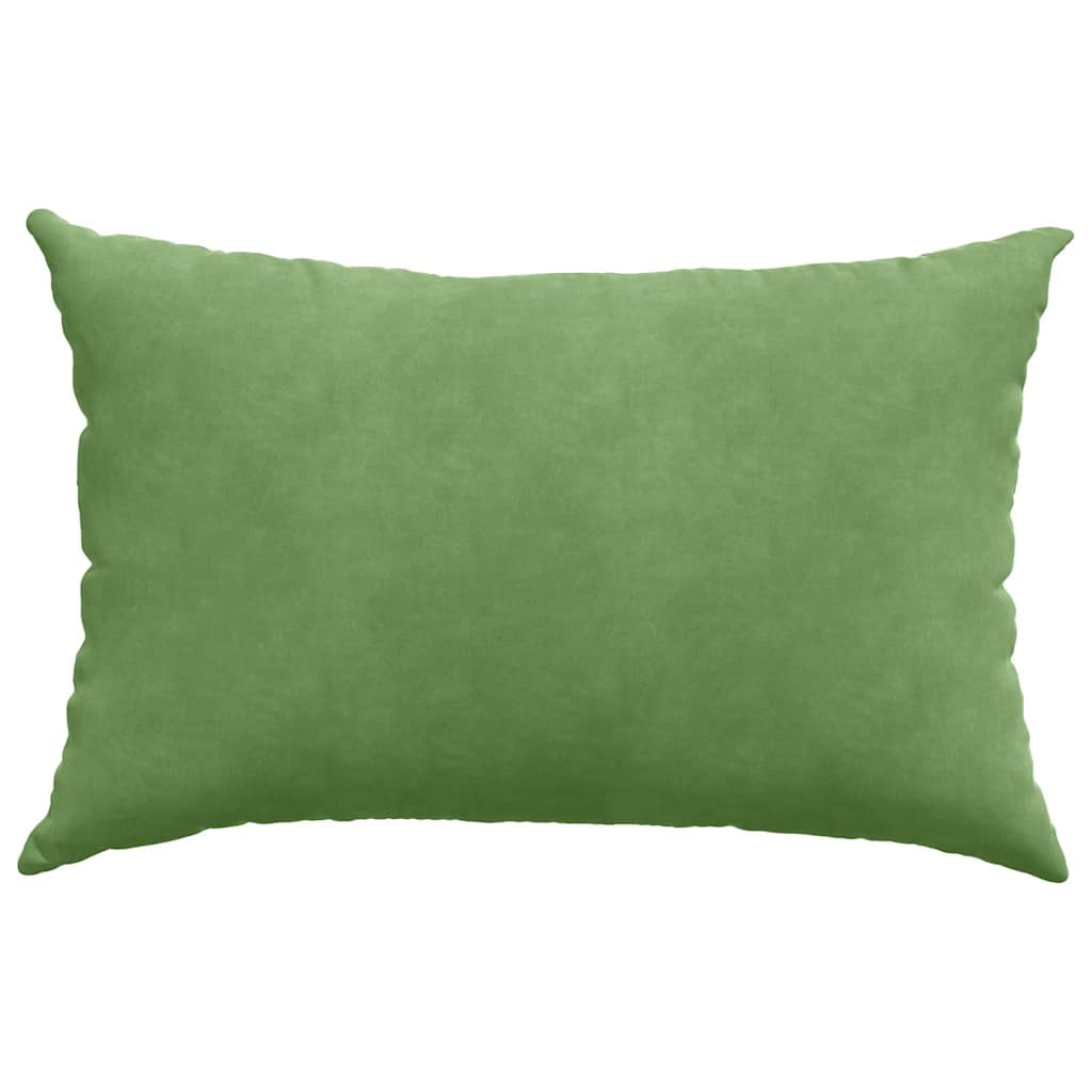 Kanapé párnák 2 pcs Világos zöld 60 x 40 cm Bársonyos szövet