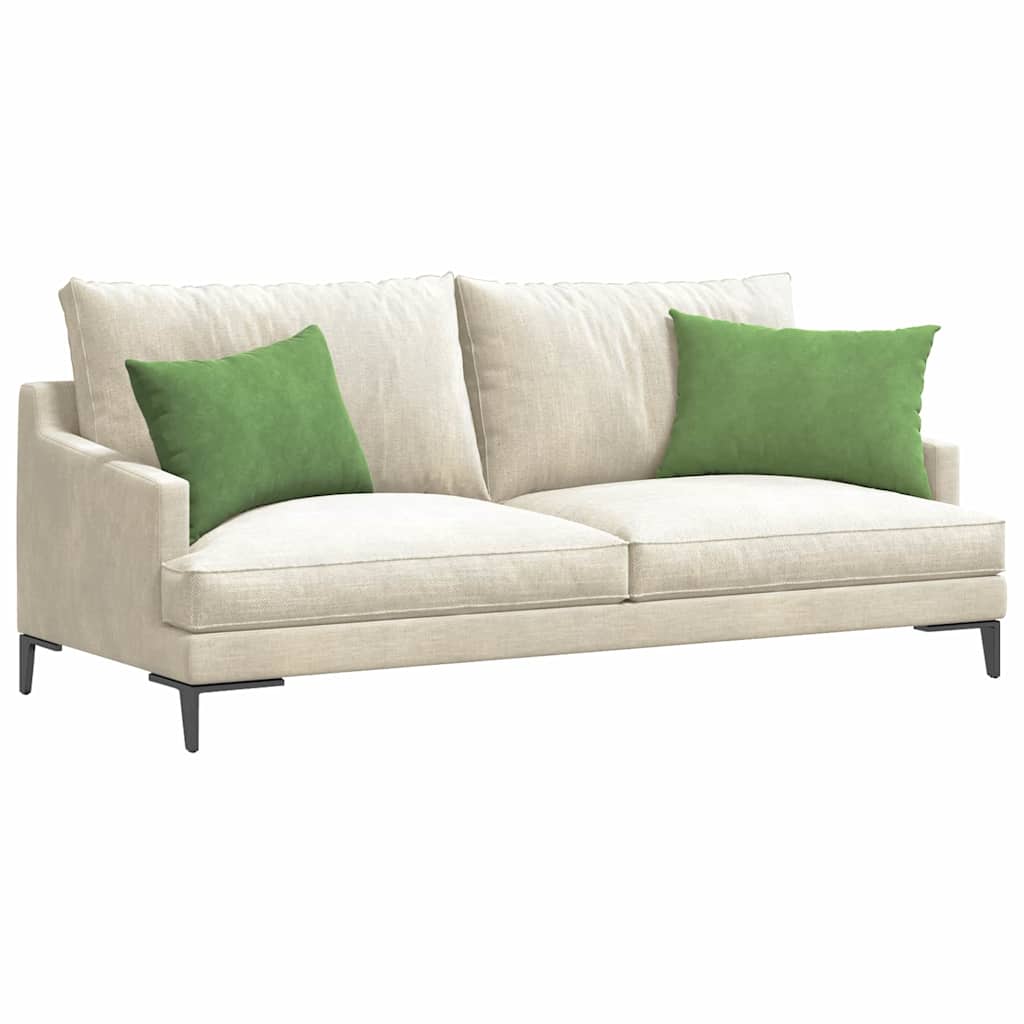 Kanapé párnák 2 pcs Világos zöld 60 x 40 cm Bársonyos szövet
