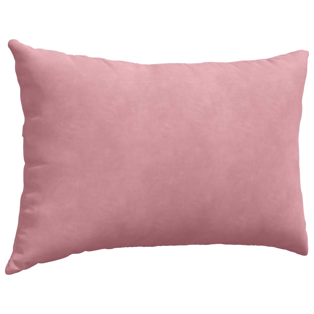 Kanapé párnák 2 pcs Rózsaszín 60 x 40 cm Bársonyos szövet