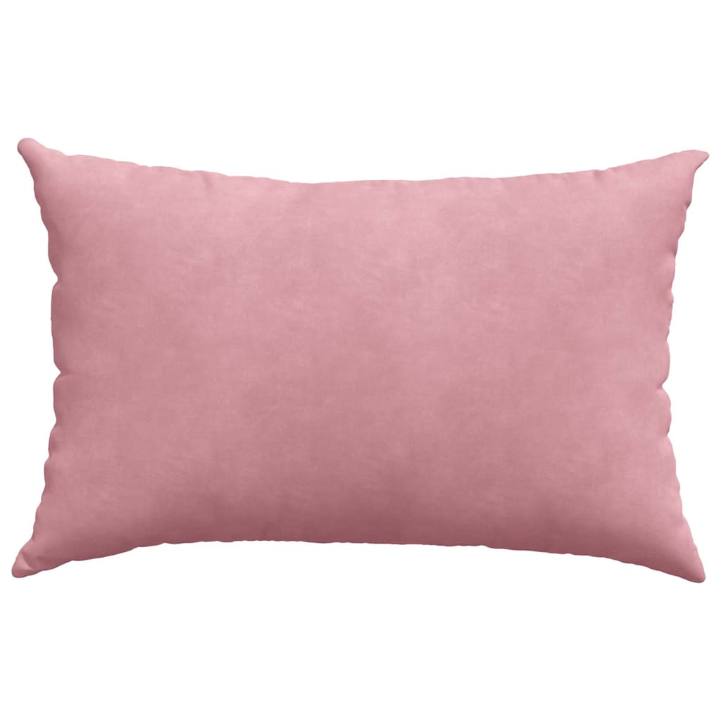 Kanapé párnák 2 pcs Rózsaszín 60 x 40 cm Bársonyos szövet
