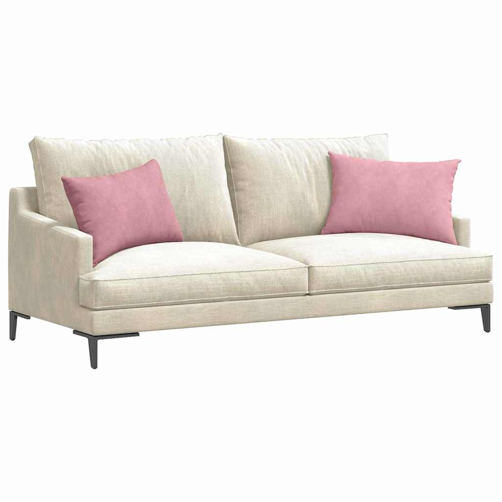Kanapé párnák 2 pcs Rózsaszín 60 x 40 cm Bársonyos szövet