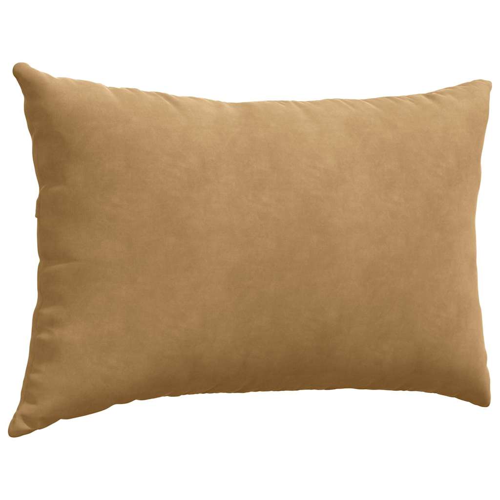 Kanapé párnák 2 pcs Barna 60 x 40 cm Bársonyos szövet