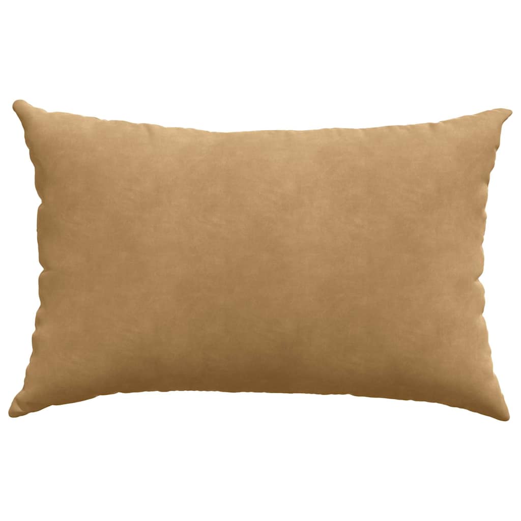 Kanapé párnák 2 pcs Barna 60 x 40 cm Bársonyos szövet