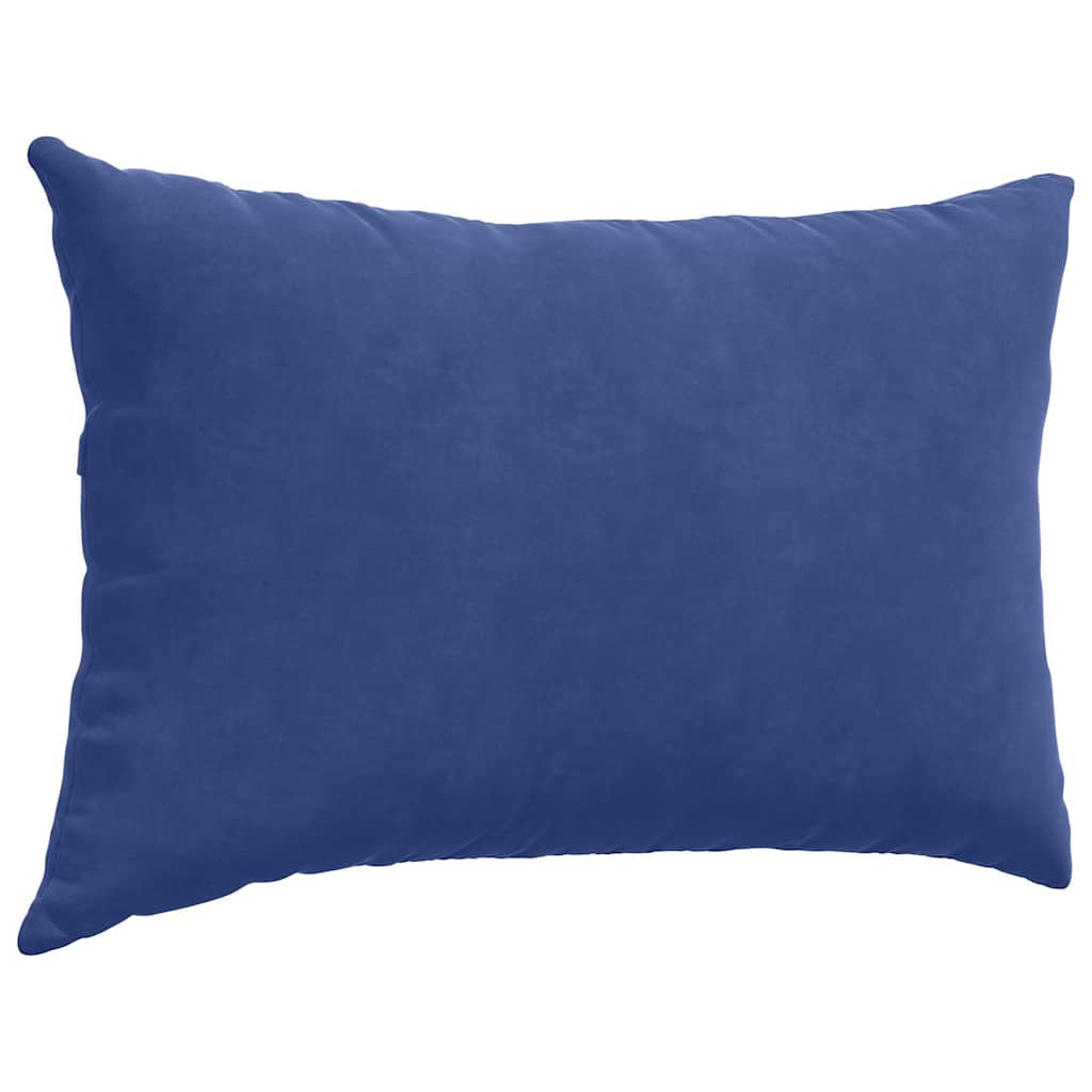 Kanapé párnák 2 pcs Rendőrségi kék 60 x 40 cm Bársonyos szövet
