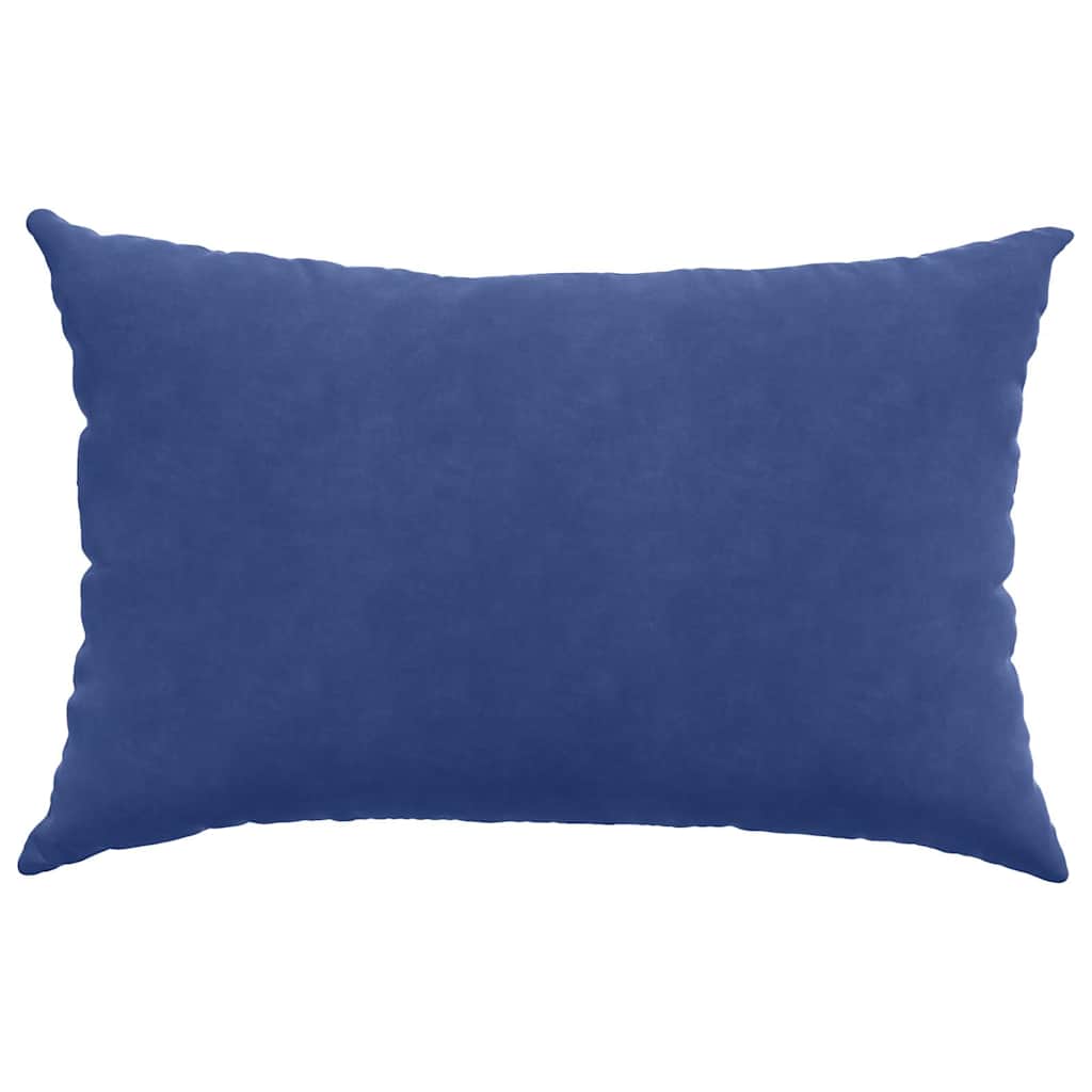 Kanapé párnák 2 pcs Rendőrségi kék 60 x 40 cm Bársonyos szövet