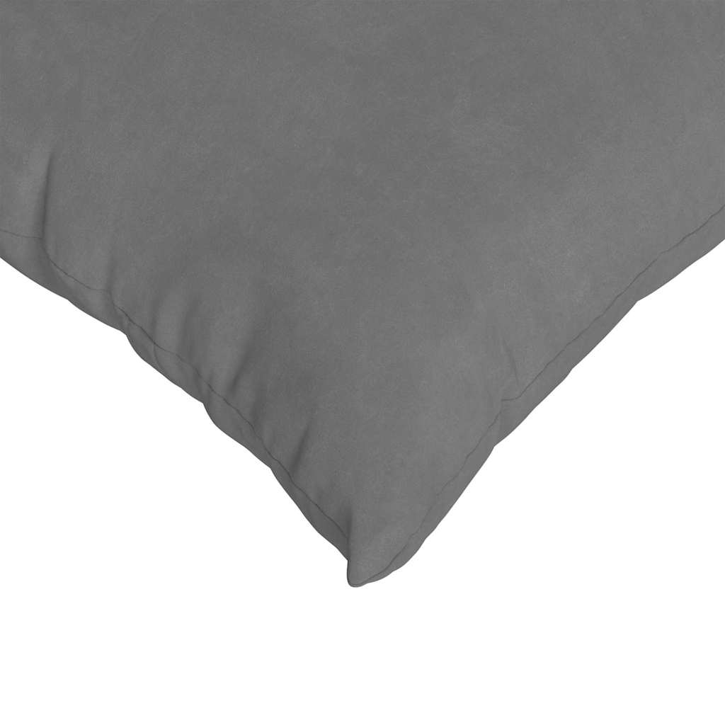 Kanapé párnák 2 pcs Sötétszürke 60 x 40 cm szövet