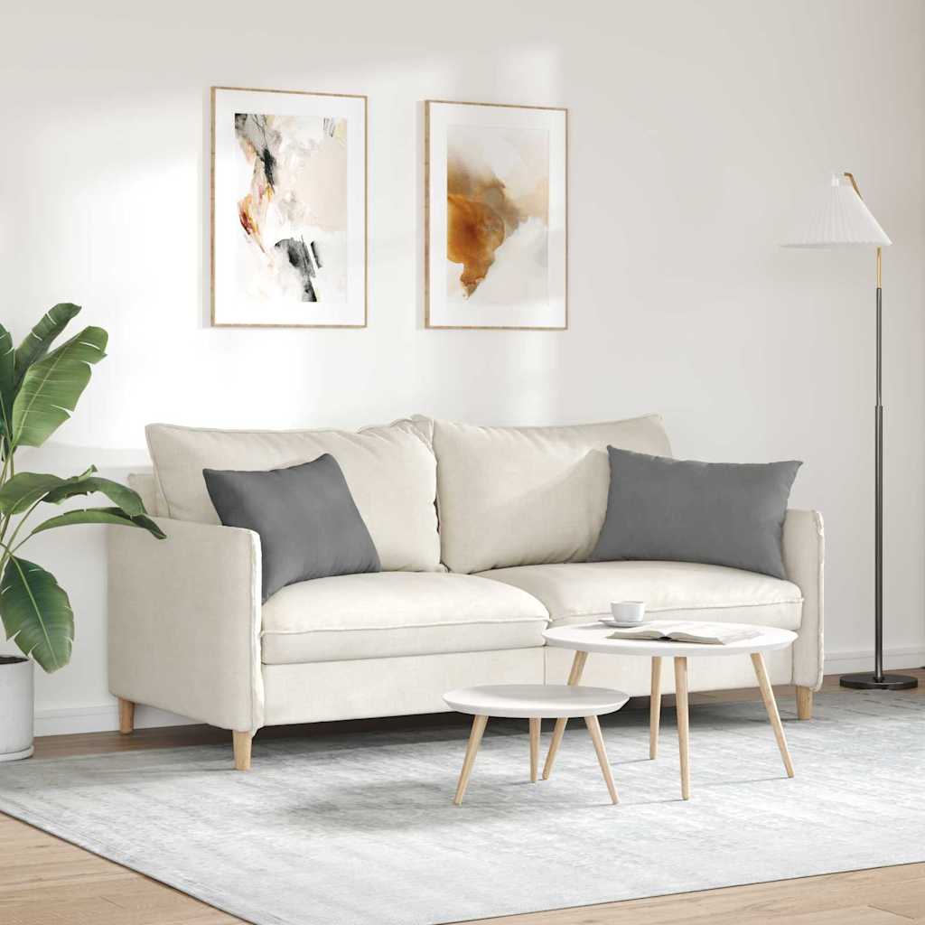 Kanapé párnák 2 pcs Sötétszürke 60 x 40 cm szövet