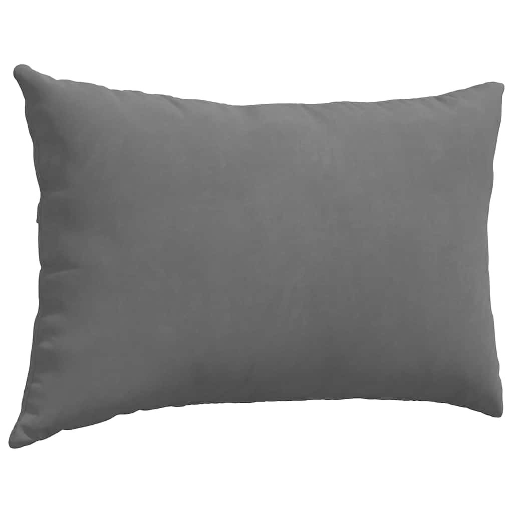 Kanapé párnák 2 pcs Sötétszürke 60 x 40 cm szövet
