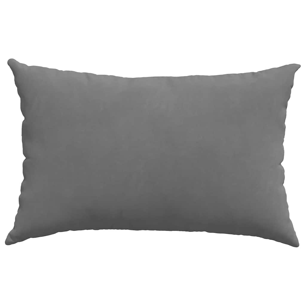 Kanapé párnák 2 pcs Sötétszürke 60 x 40 cm szövet