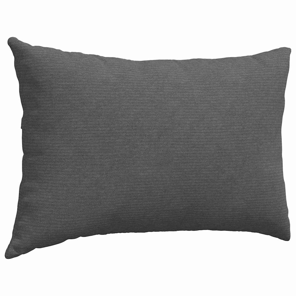 Kanapé párnák 2 pcs Sötétszürke 60 x 40 cm Bársonyos szövet
